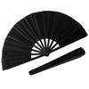 26-inch Boots On Ground Hand Fan Large Folding Pop Line Dance Country Party Snap Clap Gift Enthusiasts (Black)