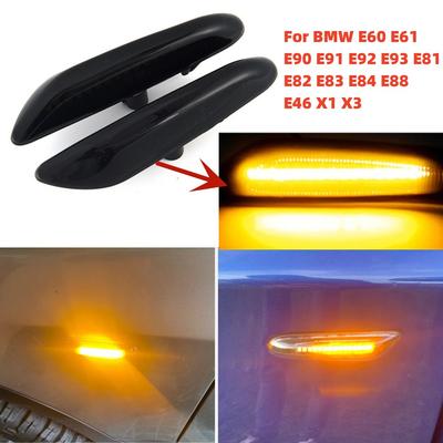 2 Stück Dynamische LED Blinker Seitenmarkierungsleuchte Für BMW 1 3 5 X3 X1 Serie E82 E81 E88 E46 E90 E91 E92 E93 E60 E61 E83 E84