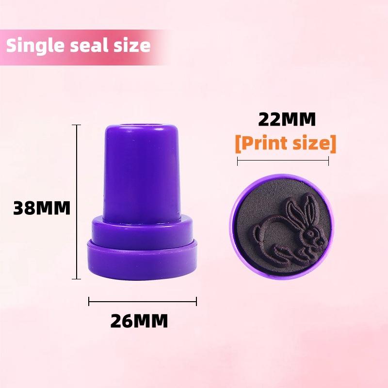 10 Stück verschiedene Stempel für Kinder, Selbsttinte-Stempel, Kinderspielzeug-Stempel, Smiley-Siegel, Scrapbooking, DIY, Malerei, Fotoalbum, Dekor