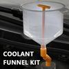 Coolant Funnel Kit Pour Oil Tool Car Accessories Spill Proof Universal Vehicles Plastic Filling Funnel Spout I6L1