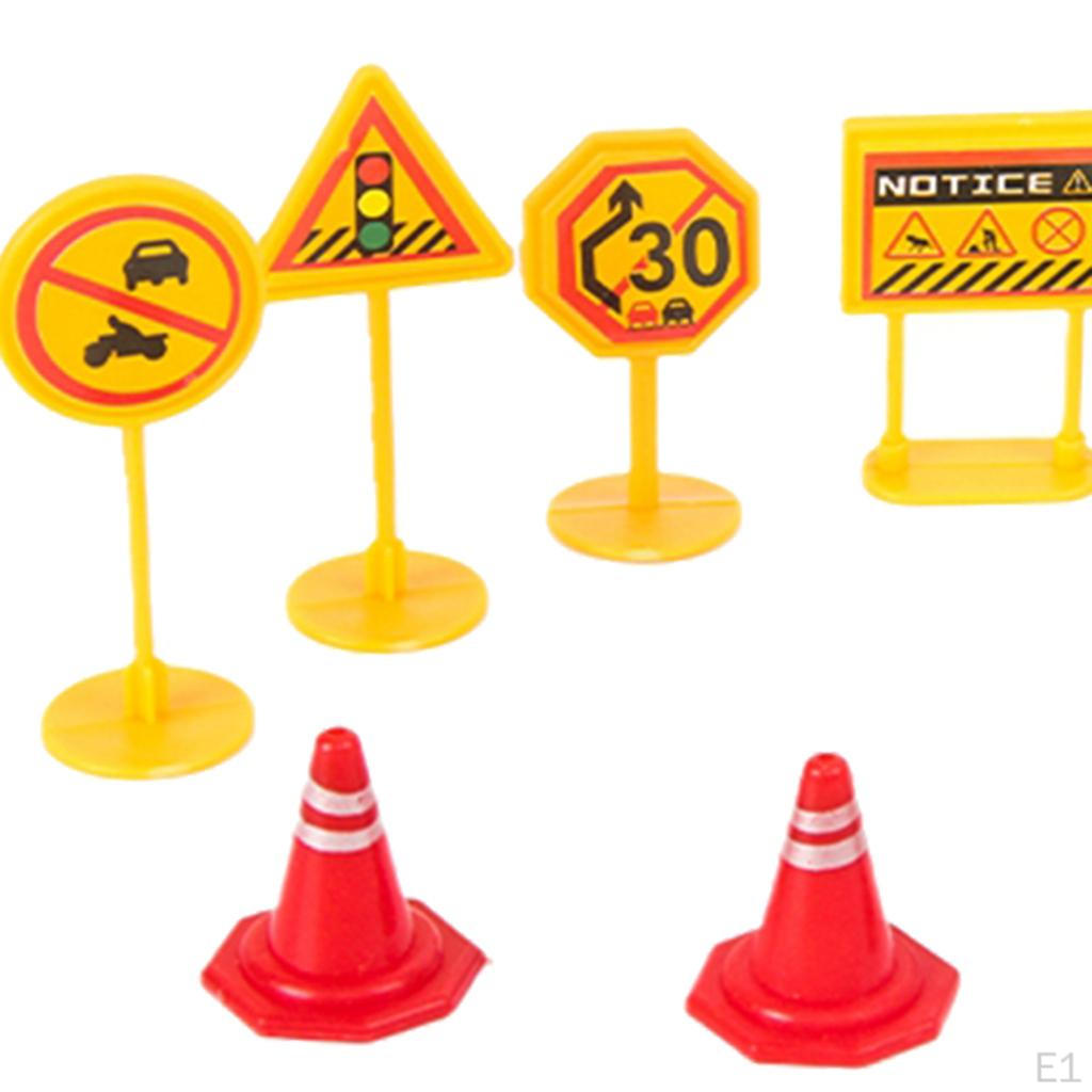 Model Railway Road Signs Oo Fairy Garden Layout Micro Landscape Decoration
