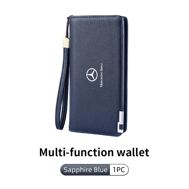 

Car Driving Documents License Storage Bag Credit Card Holder For Mercedes Benz W202 W212 W126 W140 W168 W177 CLS GLE GLC GLS CLA