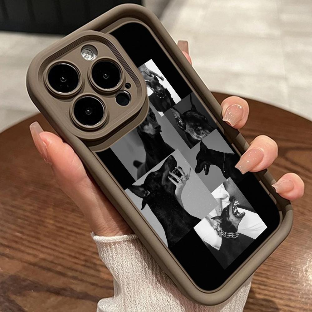 LZ14 Dog Doberman Animal Art Silicone Phone Case for Xiaomi 11 Lite 5G 14T Redmi 14C 13C A3 Note 12 11 9 10 13 Pro Plus Shockproof Back Cover