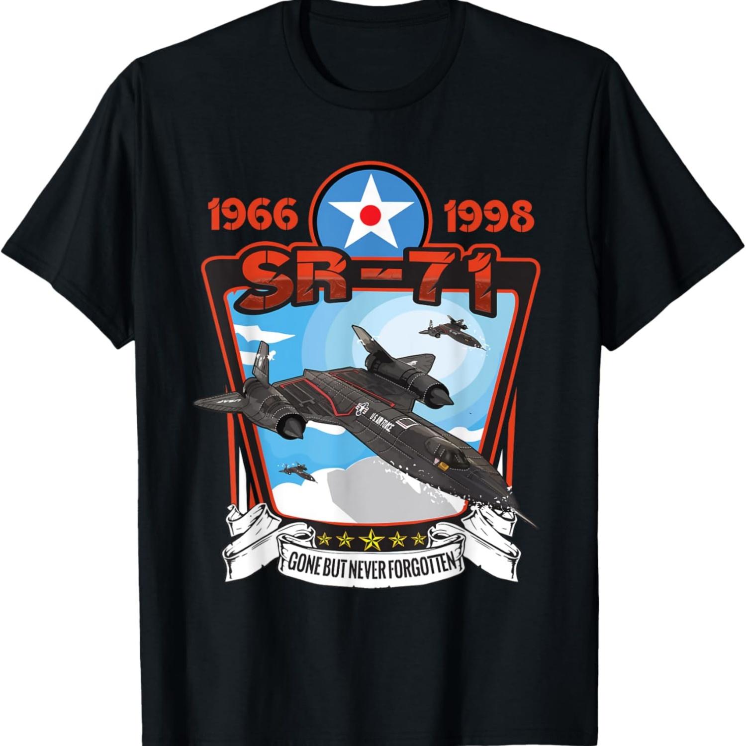 

American Reconnaissance Aircraft SR71 Blackbird T-Shirt XXXXXL чёрный