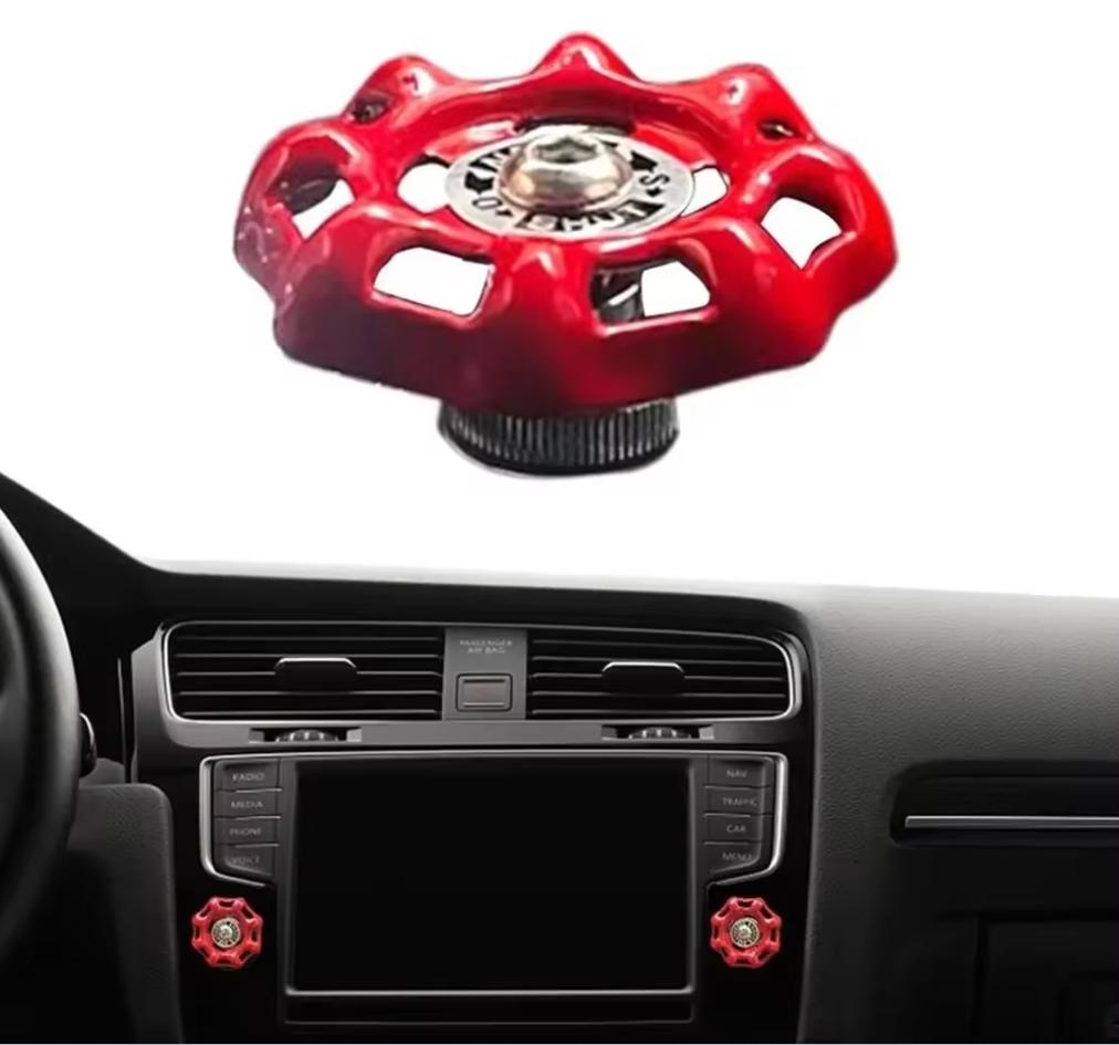Zábavná dekorace středového ventilu auta, interiér auta, kryt řadicí páky, převodovka, průmyslový ventil, nálepka na spínač, ozdoba na auto