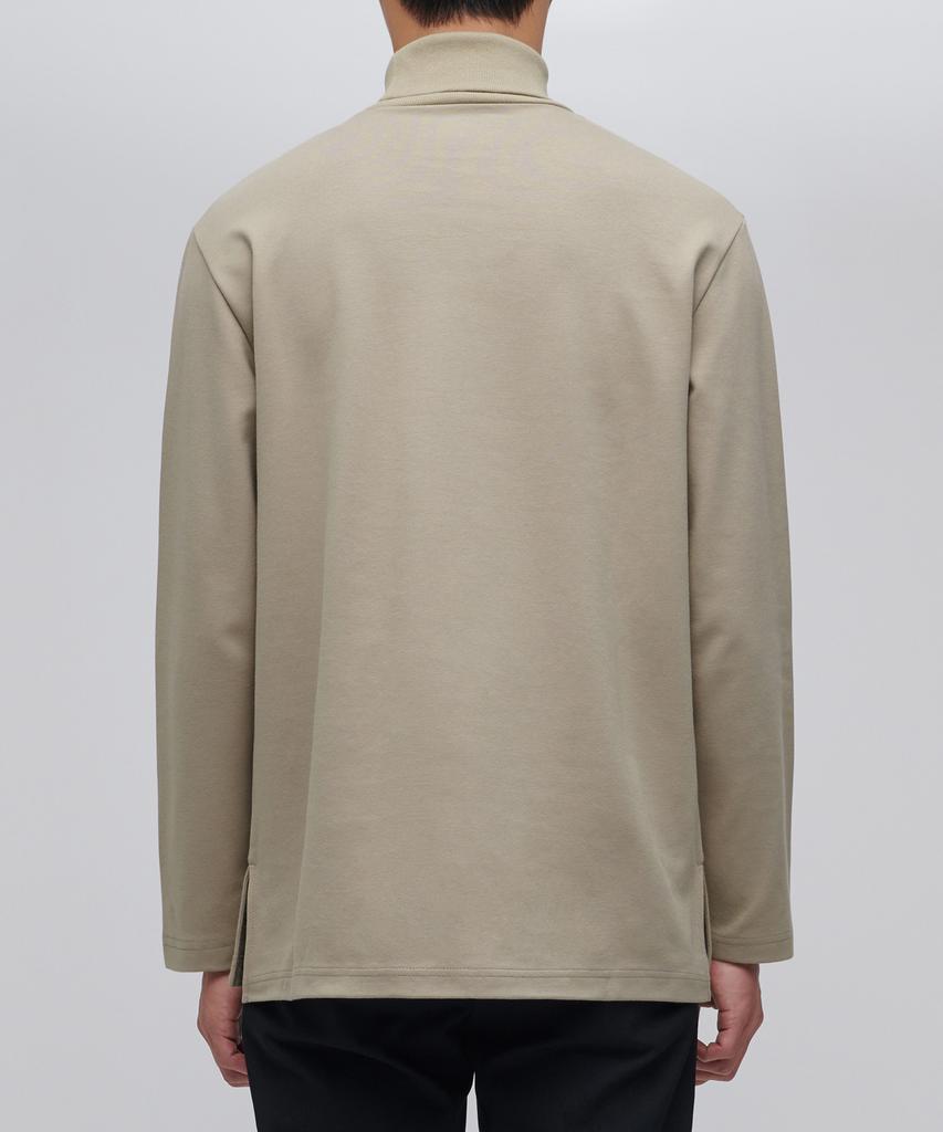 MUSINSA STANDARD Ponte Turtleneck Long Sleeve T-Shirt [Beige]