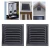 2PCS Attic Vent Aluminum Wall Vent Metal Shed Vent   Vent Louver Vent Grille with Built in Screen for Exterior Door House Garage Ceiling