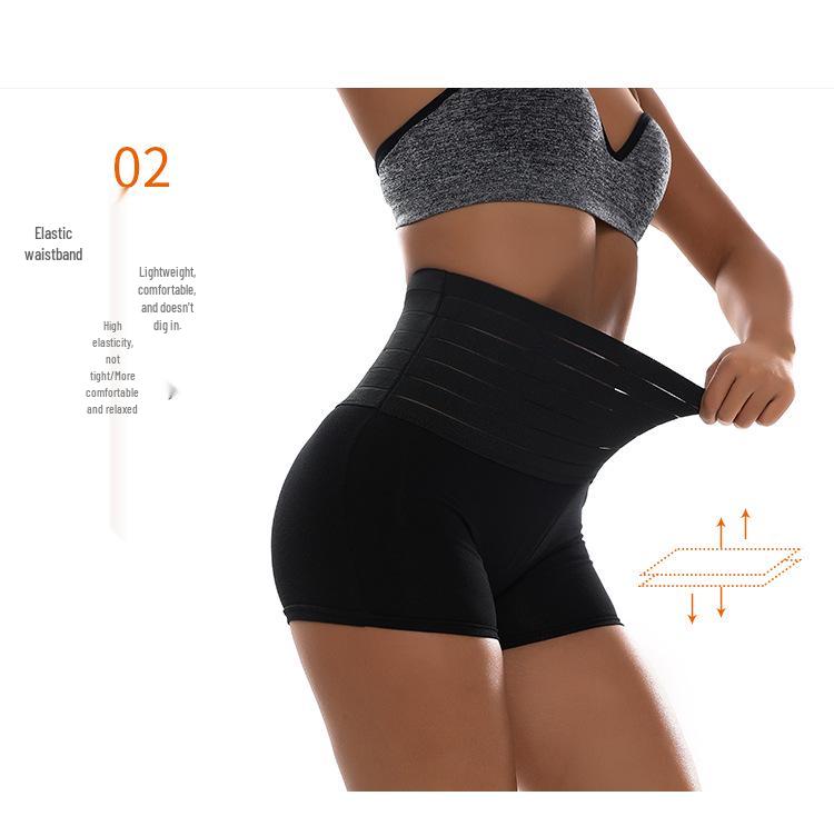 High-Waisted Tummy Control Shaping Panties - Plus Size, Elastic, Hip-Lifting Safety Shorts