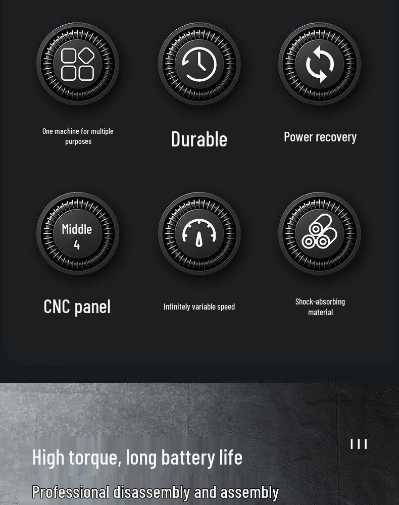 High Torque Brushless Electric Impact Wrench with Lithium Battery for Auto Repair, Scaffolding, and Woodworking