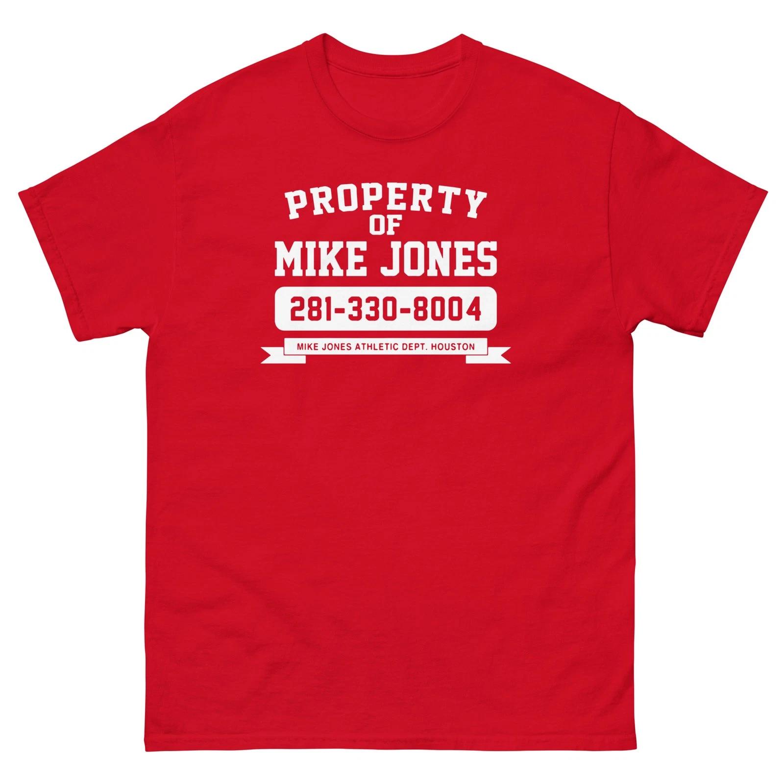 Property of Mike Jones Rap Retro Graphic Red Shirt t-shirt Unisex classic tee L