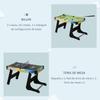 Multi-Game Table, 4-in-1 Folding Mini, Foosball, Hockey, Billiards, Ping-Pong, 86.5 x 43.5 x 64 cm