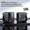 Digital Display Phone Fast Charger Fast Charging Phone Power Adapter  Wall Plug