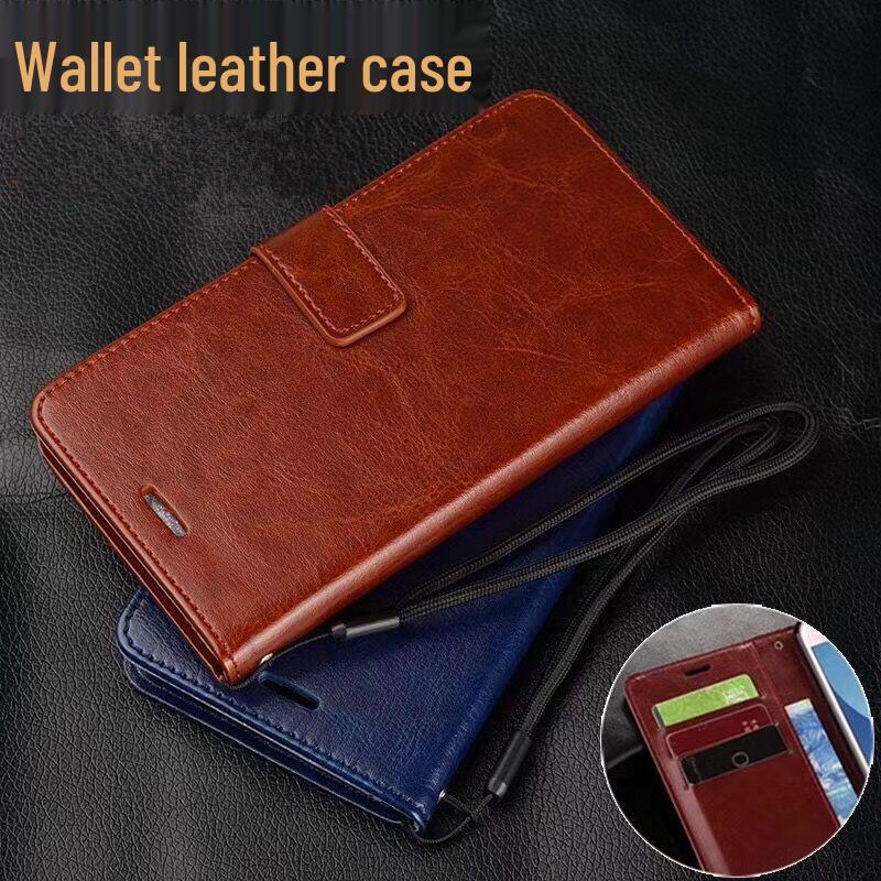 RedMi A3 Flip Leather Case: Compatible with RedMi Note 13 Pro, Note 12, and 13C, Wallet Style