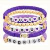 Olivia Rodrigo Lila Ton Fächerarmband-Set