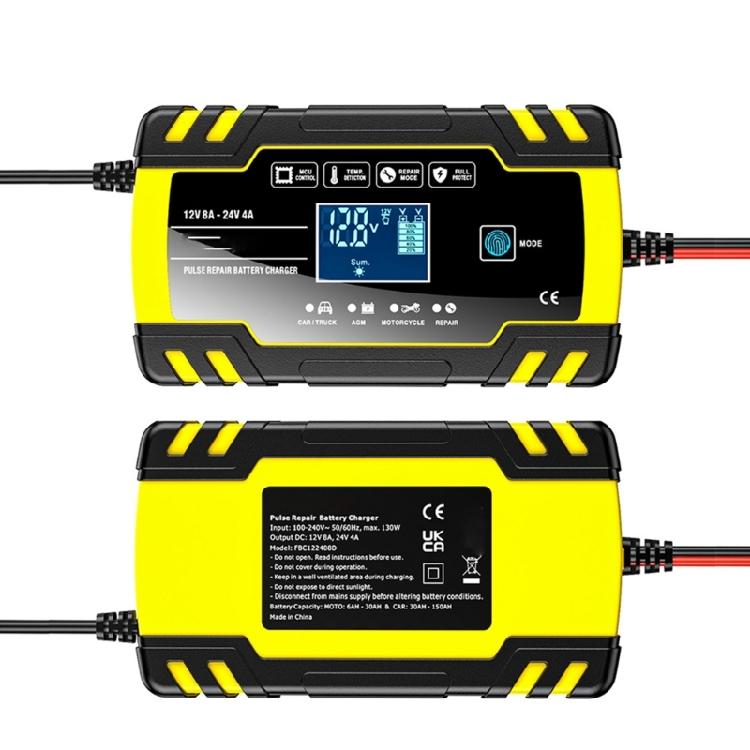 12V 24V Car Motorbike Battery Chargers AGM Lead-Acid Automatic Repair Device