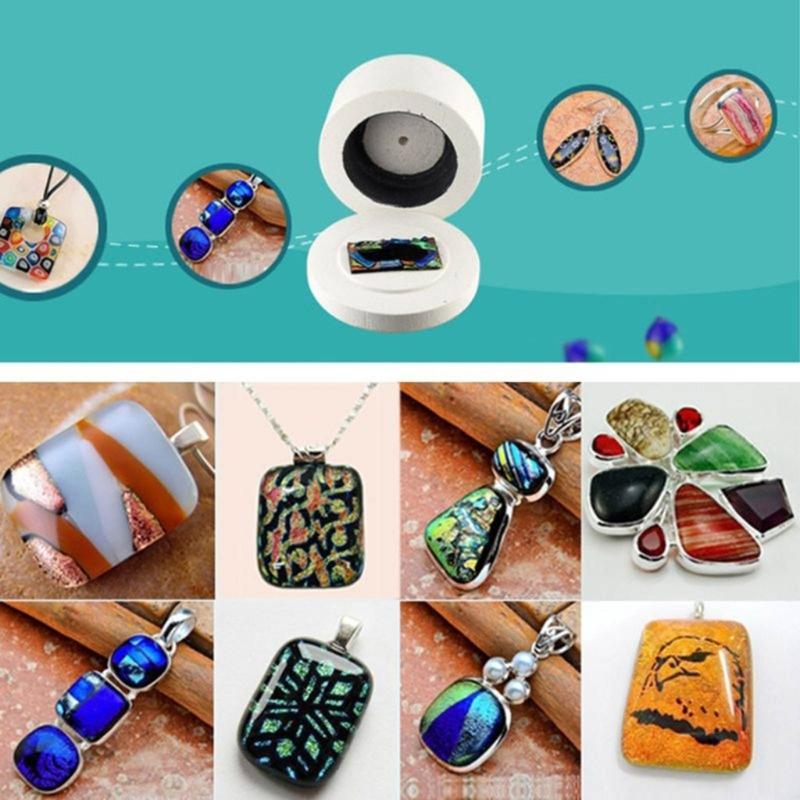 Jewelry Making Set Microwave Kiln Mold Glass Crafting Set Glass Fusing Kiln Microwave Kiln Set Suitable for Glass Fusing