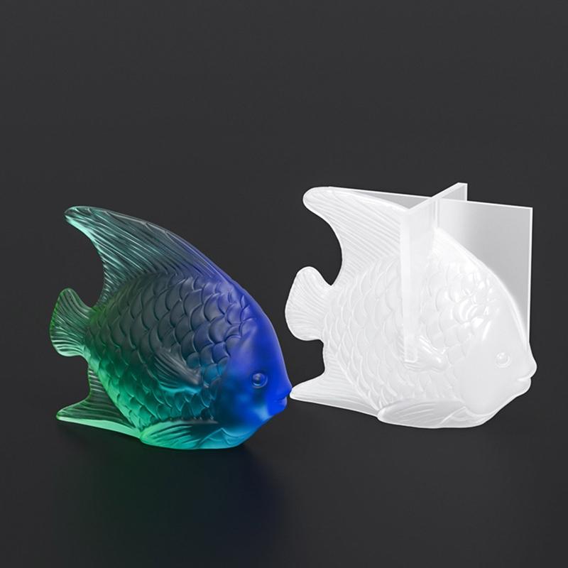 Fish Silicone Resin Mold DIY Fish Ornaments Wall Pendant Decor Desktop Decor Animal Resin Mold for Women DIY Craft