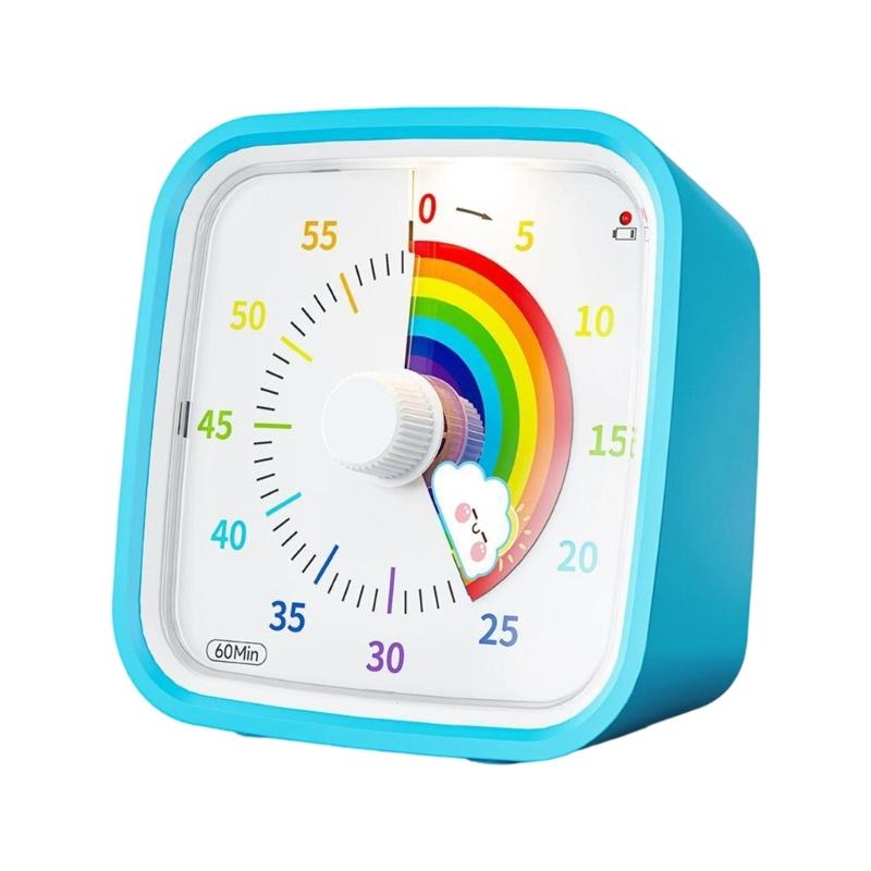 Fun Cartoon Shaped Noiseless Operation Timer For Children Learning Playtimes Practical Time Management Tool