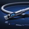 1.2m/1.8m Data Cable Converter LCD Dynamic Display Type-C Cable 240W Super Charging Cable