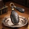 Car Key Protective Cover Is Suitable for Zero Run T03 Modified Men's and Women's Real Cowhide Key Case.