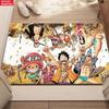 Anime Pirate Crew Treasure Doormat, Cartoon Character Non-slip Floor Mat, Decorative Entrance Rug for Home Living Room Bedroom