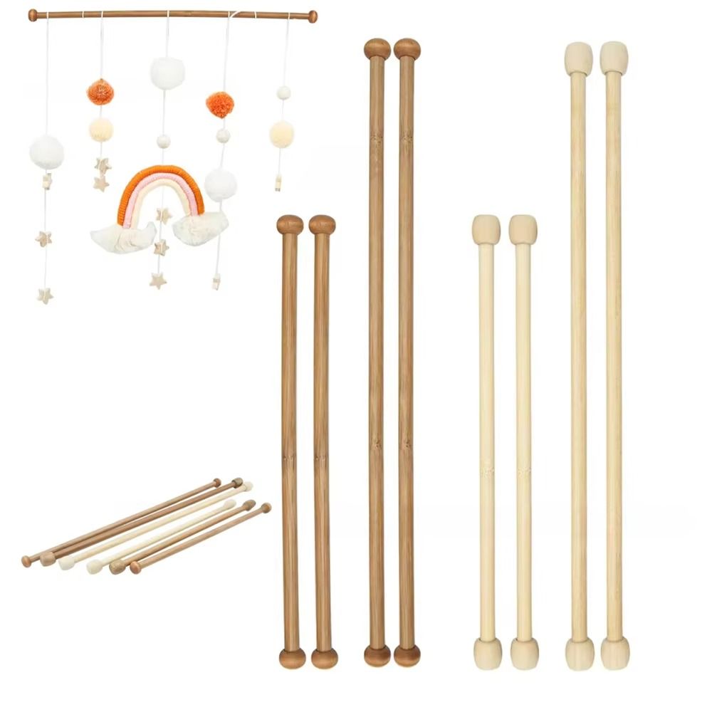 4pcs/set Dowling Macrame Weaving Poles Poster Hanger Pole for Blanket Wall Home Hanging Accessories