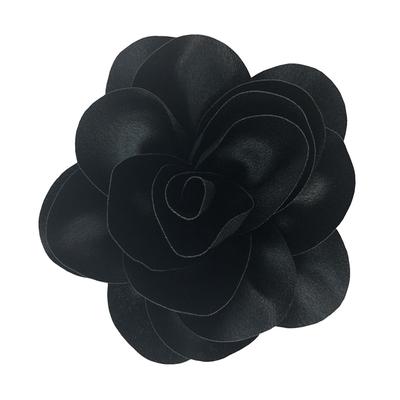 15Cm  Large Flower Brooch Clip Satin Fabric French Flower Brooch Handmade Suit Sweater Coat Decor Pins Brooches