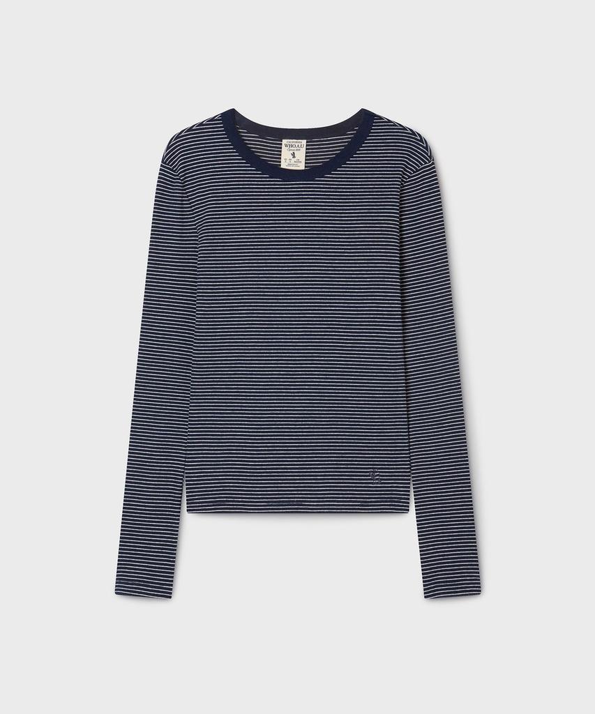 WHO.A.U Ribbed Long Sleeve T-Shirt / Whlag2321F