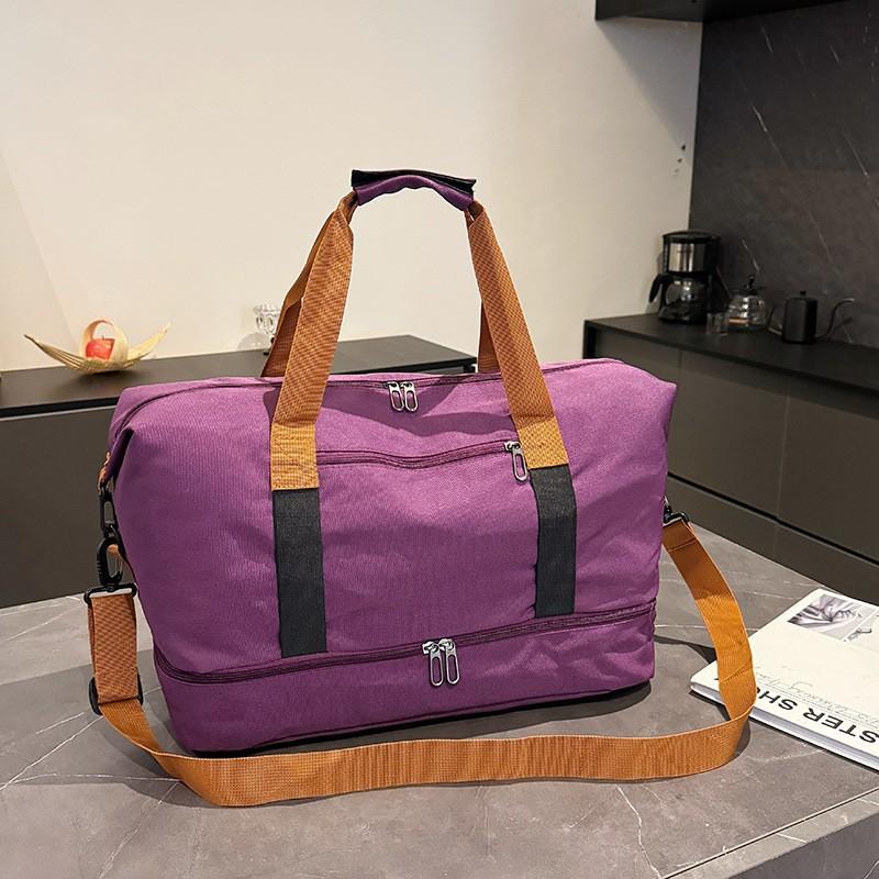 

Легкая портативная дорожная сумка большой вместимости с отделением для сухого и мокрого, сумка для багажа для коротких поездок, спортивная сумка для йоги и фитнеса для мужчин и женщин one size