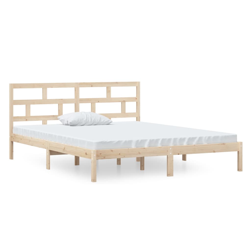 Vidaxl Rama Łóżka, 120X190 Cm, Lite Drewno