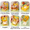 Sandwich Cutter and Sealer, Square Pocket Sandwiches Cutter Uncrustables Maker, Sandwich Cutters for Kids Love Lunchables (Red)