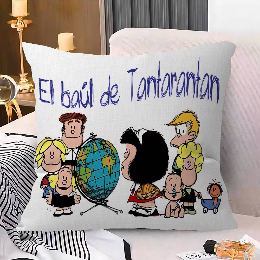 Cute Cartoon M-Mafalda Pillow Cover Sofa Cushion Cover Home Room Decoration Children Gift