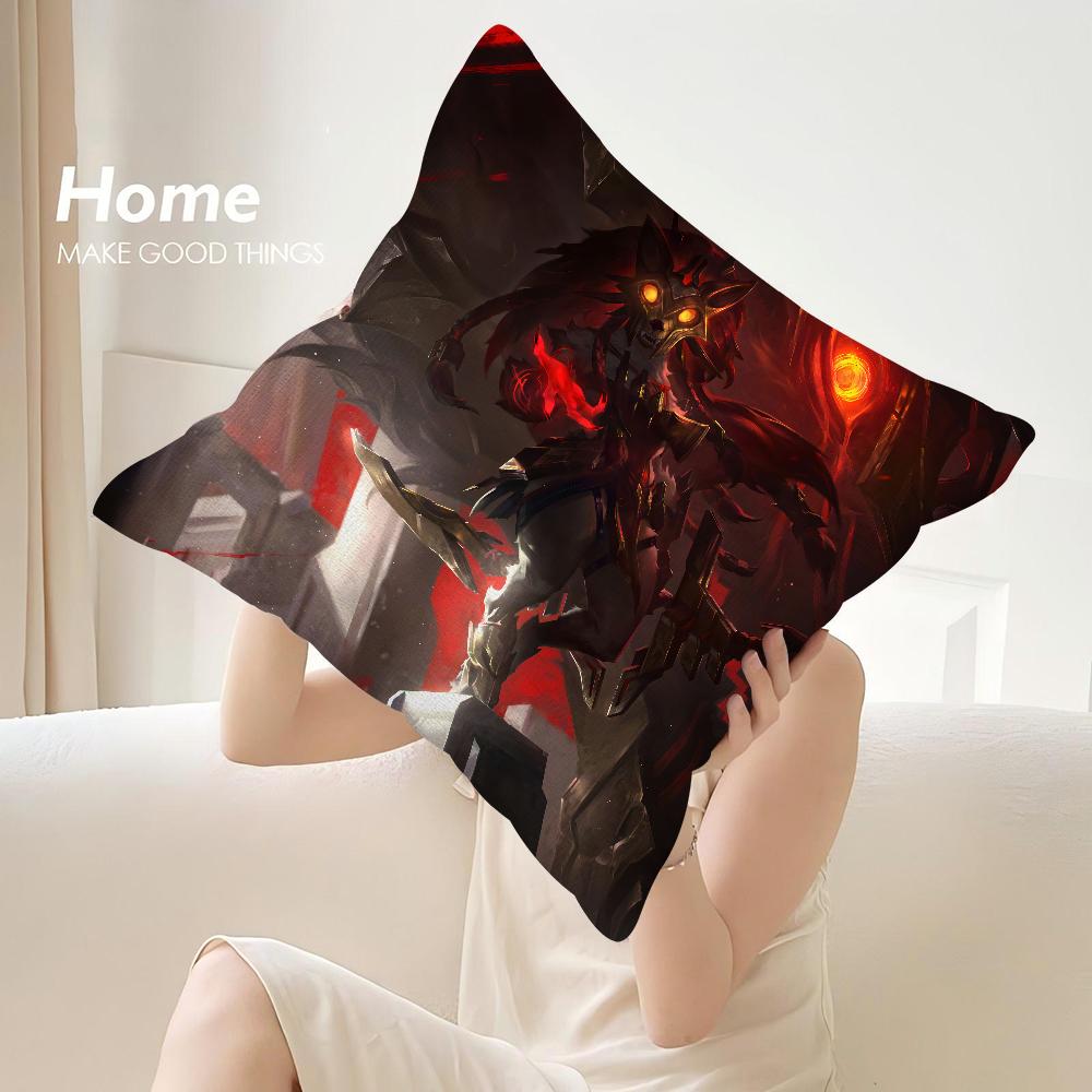 K-Kindred LOL Game Pillow Case Sofa Decorative Home Double-sided Print Plush Square Throw Pillow Covers Cushion Decor Cover