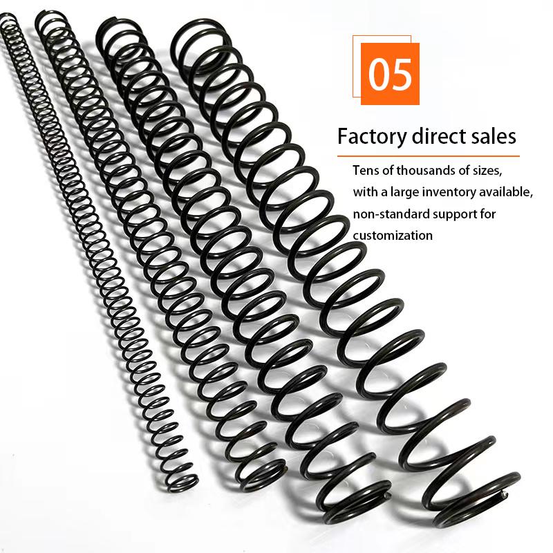 65MN Strong Compression Spring Steel Mechanical Cylindrical Spiral Coil Rotor Return Force Diameter 0.5mm 1.0mm Length 100-500mm
