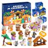 New Year Advent Calendar - Christmas Countdown Calendar With 24 Building Block Toys