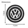 For Volkswagen 1/2pcs Car Water Cup For Volkswagen Polo VW Golf Caddy Scirocco Rline GTD R Beetle Touran Waterproof Non-slip Silicone Coasters EP1