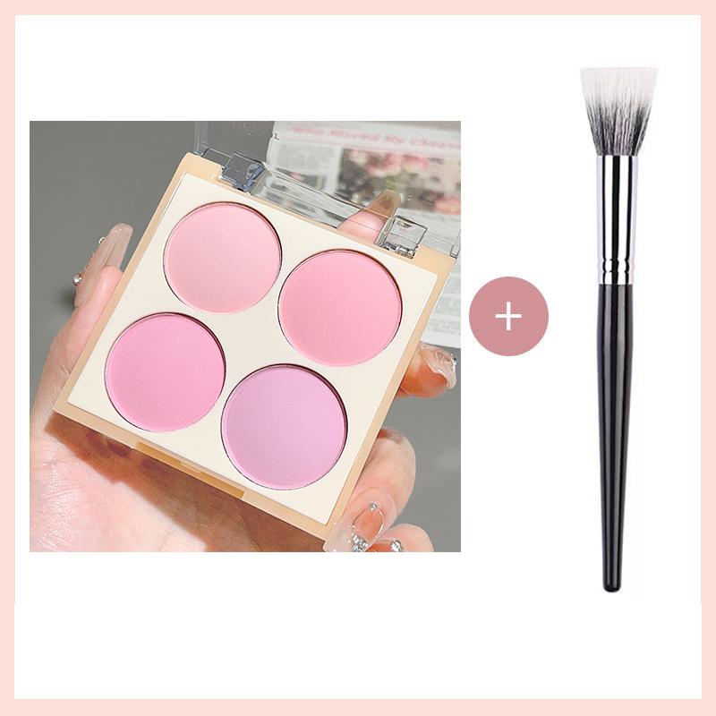 Korean four- blush,ice cream ,low-saturation pink/blue/purple,naturally brightening & contouring,perfect holiday gift