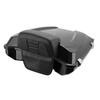Juego Universal de Caja Trasera Negra con Almohadilla para Respaldo Trasero para Motos Harley, Crucero y Prince