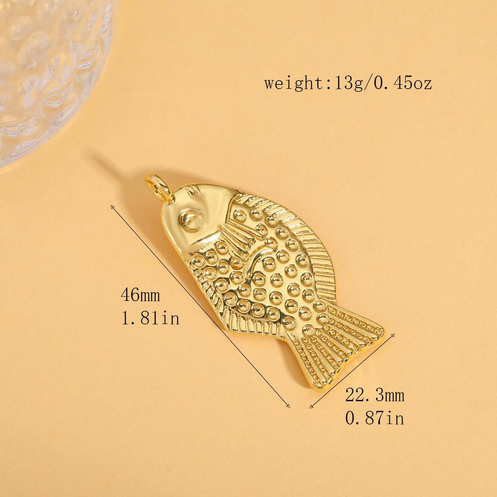 Eleganter vergoldeter Koi-Fisch Anhänger mit Strasssteinen