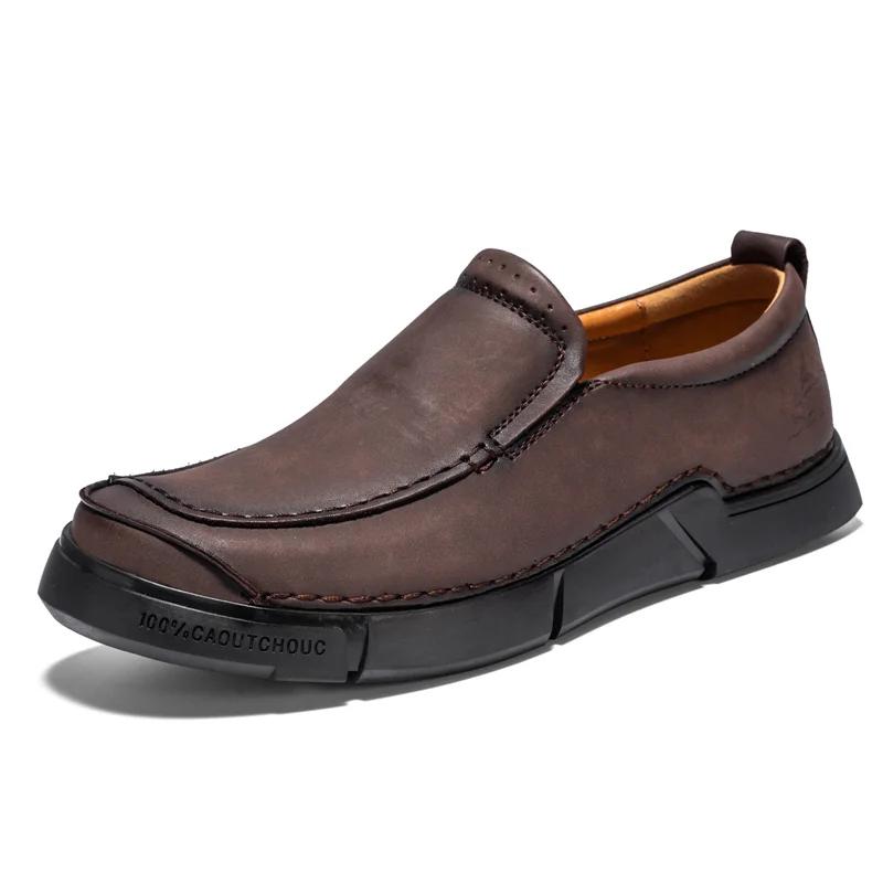 Fashion Men Casual Shoes PU Leather Fashion Men's Sneakers Handmade Outdoor Shoes Man Shoes Fashion Lightweight Men's Loafers Moccasins