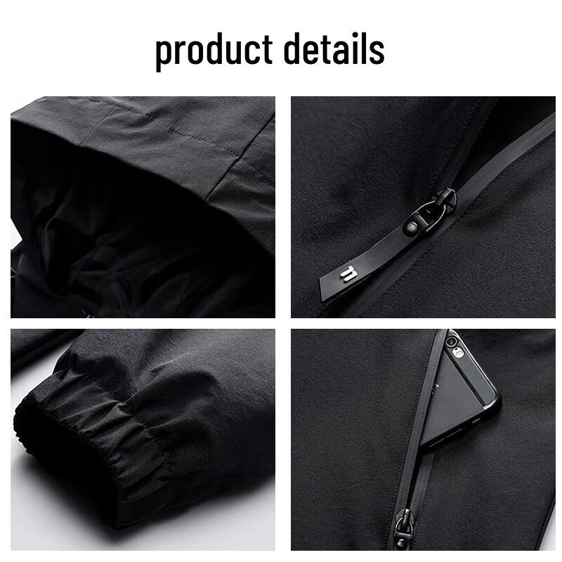 Warrior Men's Hooded Casual Windbreaker