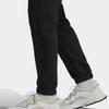 Adidas Originals Trefoil Slim Fleece Sweatpants with Elastic Cuffs Men Bottoms Black HN1921