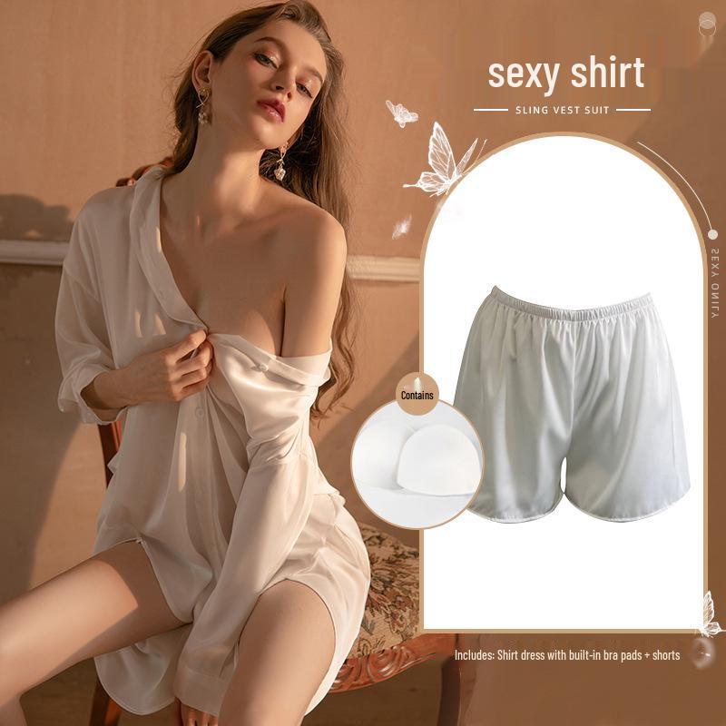 Xianyi Women's Sexy Boyfriend Style Summer Pajamas: Thin, High-End, Plus Size, Wearable Outside.
