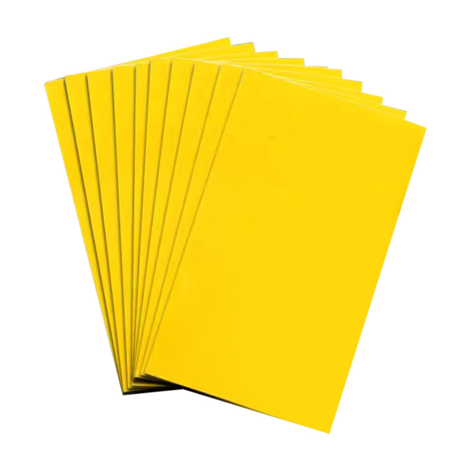 Sticky Insect Trap Sheets Double Sided Pest Control Board Non-Toxic Adhesive Fly Catcher Sheets for Indoor Outdoor Use One Size