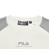 Fila Original Casual Versatile Logo Stripe Raglan Short Sleeve T-Shirt Women Tops Pudding F11W539105FIV