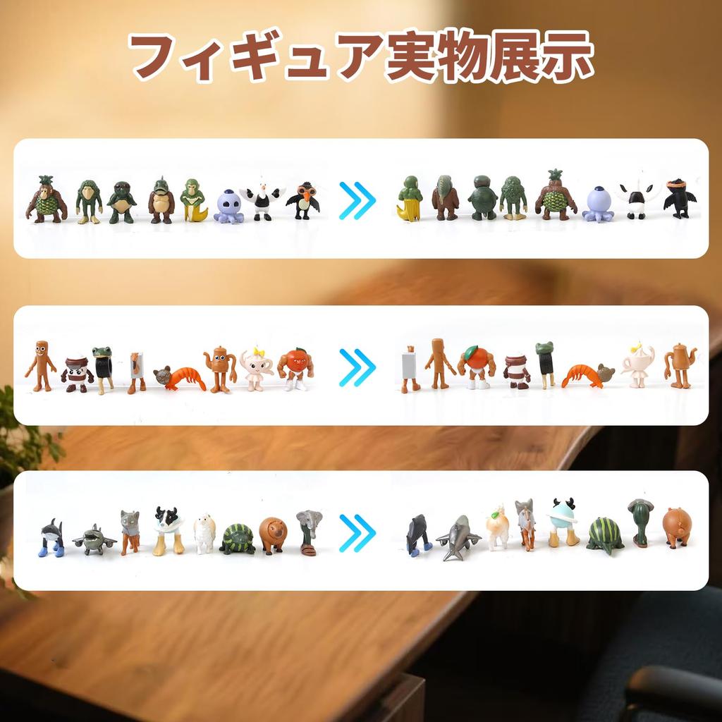 Aninako 24-teilige Tuntuntunsaful Figur Sammlerpuppenfigur Minifigur Merchandise Tralarello Italienisches Gehirnfäule Wahnsinn und Fantasie Memetisch