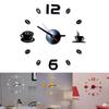 Stylish 3d Diy Coffee Cup Acrylic Mirror Wall Sticker Clock With Timeless Design