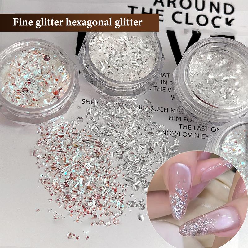 1 Box Mini Sparkling Nail Glitter Sparkling Nail Decoration Nail Salon Design Accessories Diy Nail Art Design