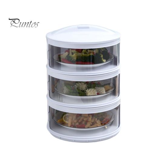 

Изолированный чехол для овощей, многослойный штабелируемый контейнер для еды, защита от мух, защита от пыли, сохранение тепла, кухонные принадлежности, помощник для пикника и барбекю Triple Layer