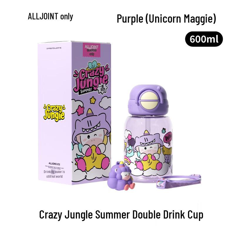 ALL-JOINT Unicorn Maggie Dual-Drink Summer Bottle